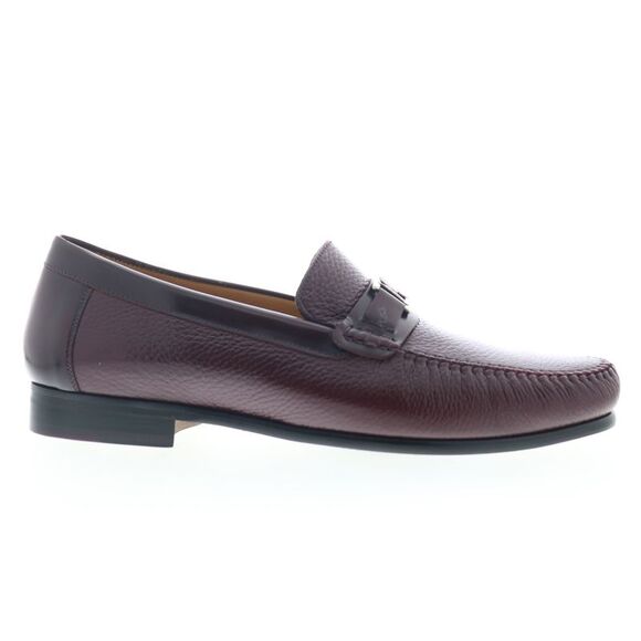 Mezlan Mens Deerskin Moccasin Burgundy Shoes (NWT) - Picture 1 of 7